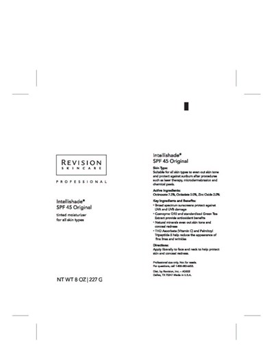 Intellishade® Spf 45 8oz Carton Image (Intellishadeoriginal Proftube 11 Feb)
